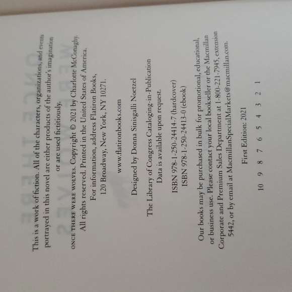 Signed - Once There Were Wolves - First Edition - Picture 3 of 5